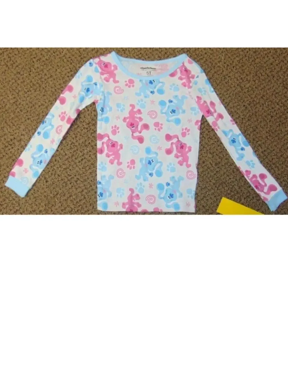 Blues Clues & Trolls Pajamas Top Girls 4T/5T Long Sleeve 2 Shirts Toddler